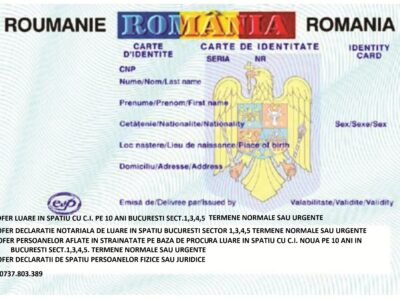 Ofer servicii de evidenta populatiei