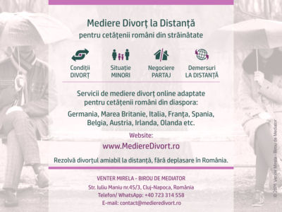 Mediere Divorț Online pentru Românii din Spania - divorț în România de la distanță, fără prezentare în țară