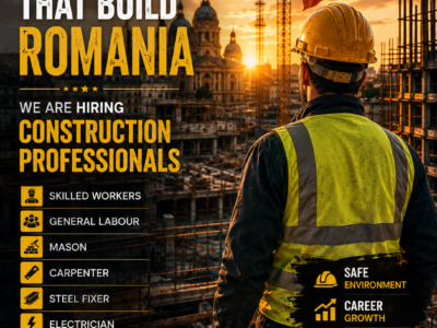 Construction Workers Required in Romania – Skilled & General Workers